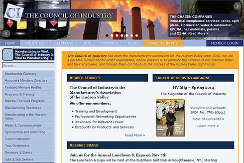 screenshot of The Council of Industry