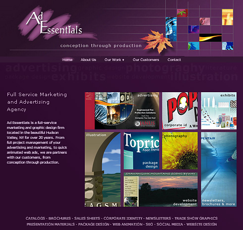 Ad Essentials website screenshot